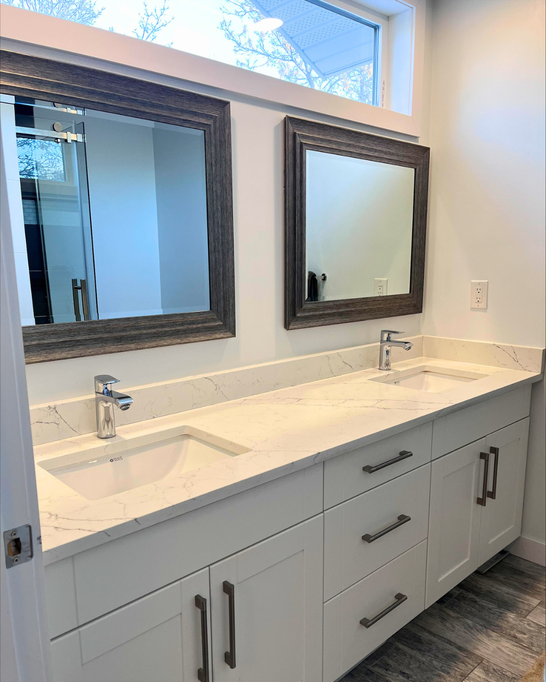 A sparkling, freshly cleaned bathroom